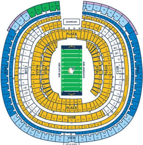 Chargers Qualcomm Stadium Seating Chart - Stadium Seating Chart