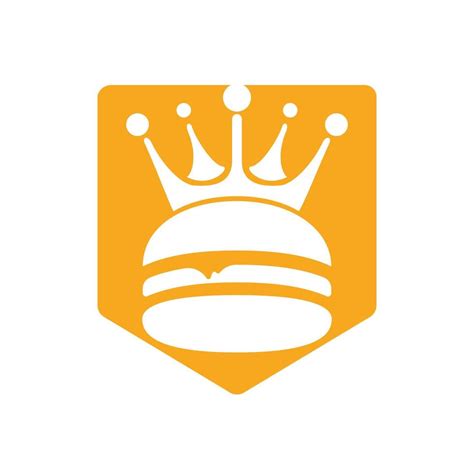 Burger king vector logo design. 10753997 Vector Art at Vecteezy