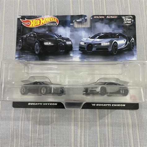 Jual Hot Wheels Premium Twin Pack Buggati Veyron Buggati Chiron Kota Surabaya SbyStuff