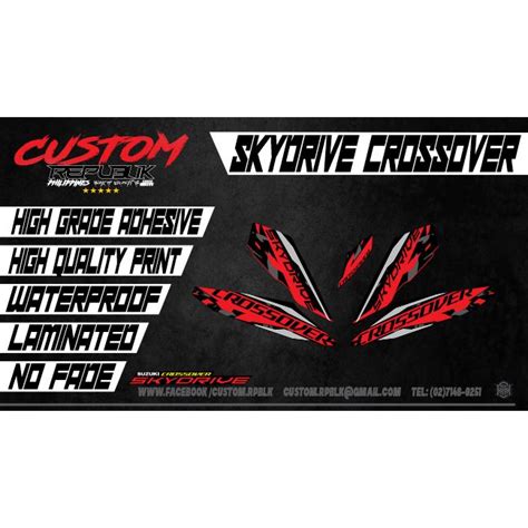 Suzuki Skydrive Crossover Stock Decals Set Shopee Philippines