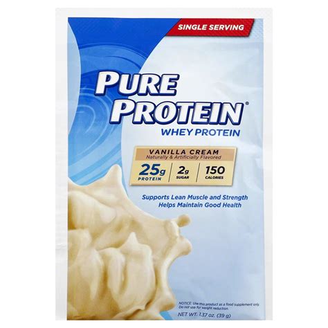 Pure Protein Whey Protein Powder Vanilla Single Shop Diet And Fitness At H E B