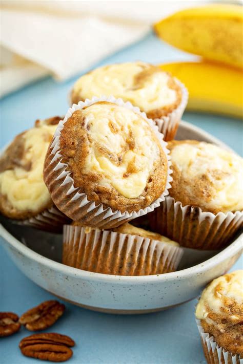 Banana Cream Cheese Muffins