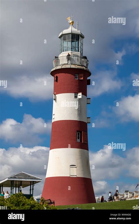 Smeatons tower lighthouse rebuilt on hi-res stock photography and ...