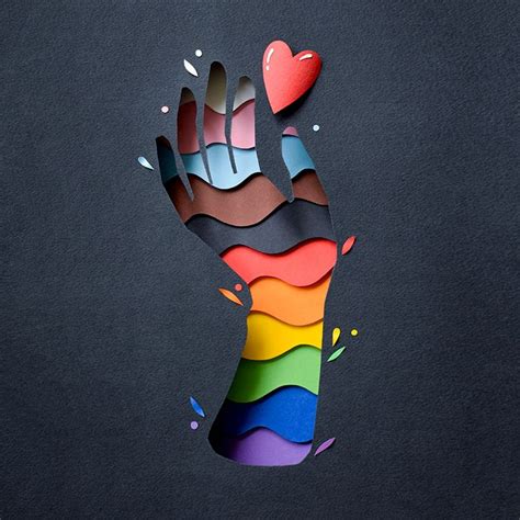 LGBTQ | paper art on Behance | Paper art, Paper cut art, Paper crafts