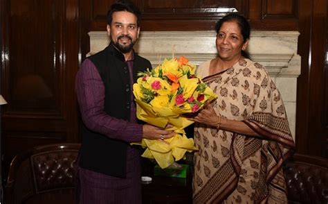 Smt Nirmala Sitharaman Takes Charge As Union Minister Of Finance