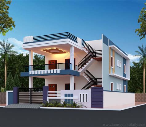 Elevation Drawing | House Elevation Design | North House - Houseplansdaily