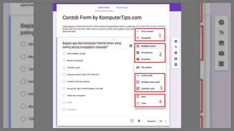 Detail Contoh Google Form Kuesioner Koleksi Nomer