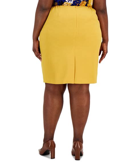 Kasper Plus Size Stretch Crepe Pencil Skirt And Reviews Skirts Women