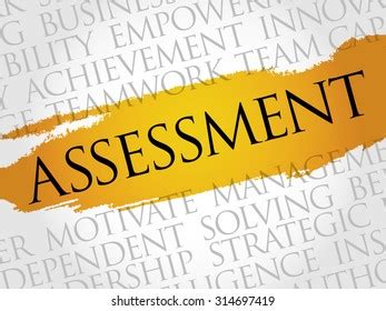 Assessment Word Cloud Business Concept Stock Vector Royalty Free