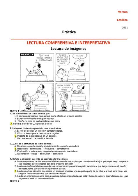 Guía De Clase 7 Lectura De Imágenes Verano Católica 2021 Práctica