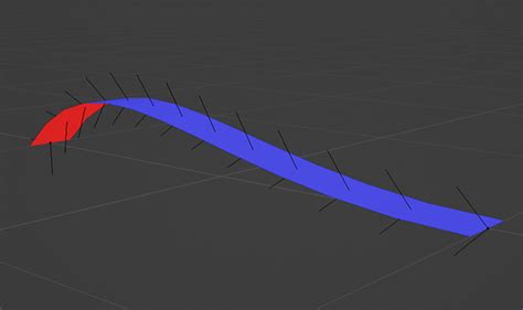 Blender カーブの法線 ノーマル について reflectorange net