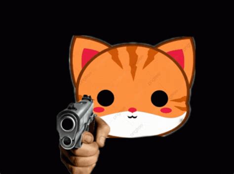 Cat Gun GIF - Cat Gun - Discover & Share GIFs