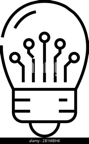 Idea Generation Linear Icon Thin Line Illustration Innovations Light