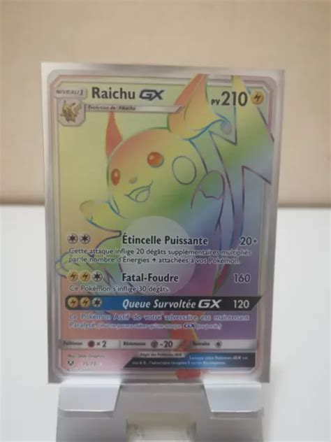 Carte Pok Mon Raichu Gx Sl Soleil Lune L Gendes Brillantes