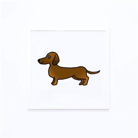 How To Draw A Dachshund Step By Step Easy Drawing Guides Drawing Howtos