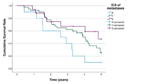 K M Curves Of 5 Year Survival Of First Pulmonary Metastasectomy