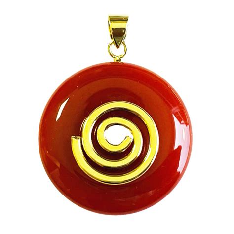 Pendentif Cornaline Pi Chinois Ou Donut Mm Mineraux Fr