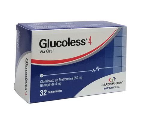 Glucoless 4 850 4Mg Comprimidos FarmaciaRD