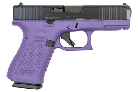 Shop Glock Gen Mm Round Pistol With Cerakote Purple Frame And