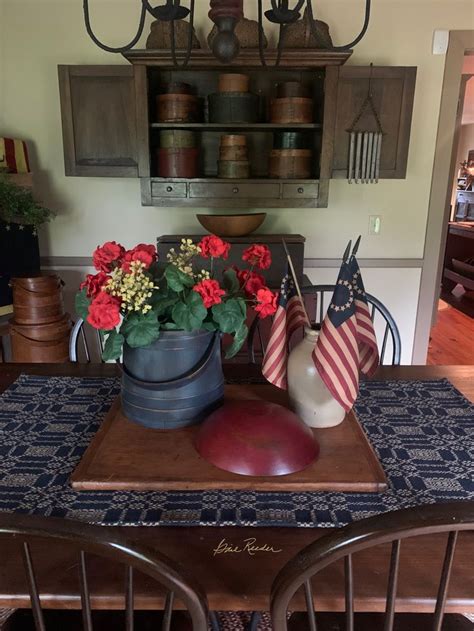 Pin By Nancy Jewison On Patriotic Decorating Dinning Room Table Decor