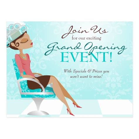 Beauty Goddess Salon Grand Opening Postcard | Zazzle