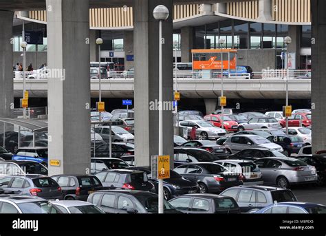 cars parking, Roissy Charles de Gaulle airport, Paris, France Stock ...