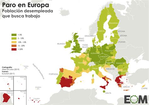 El Desempleo En La Uni N Europea Mapas De El Orden Mundial Eom