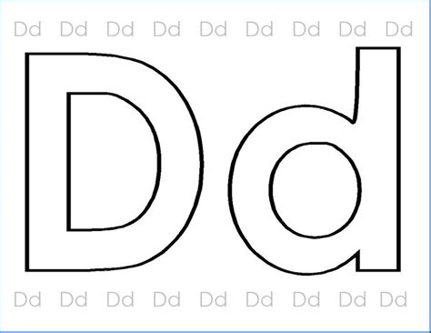 Printable Letter D Templates 4 Templates Example Templates Example