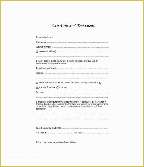 Printable Executor Of Estate Form Pdf