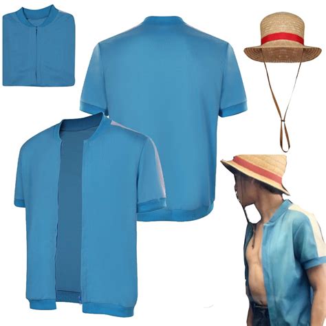 Luffy Blue Coat and Hat Live Action TV Cosplay Costume | One Piece Store