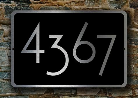 Personalized House Numbers Sign Outdoor Address Signs