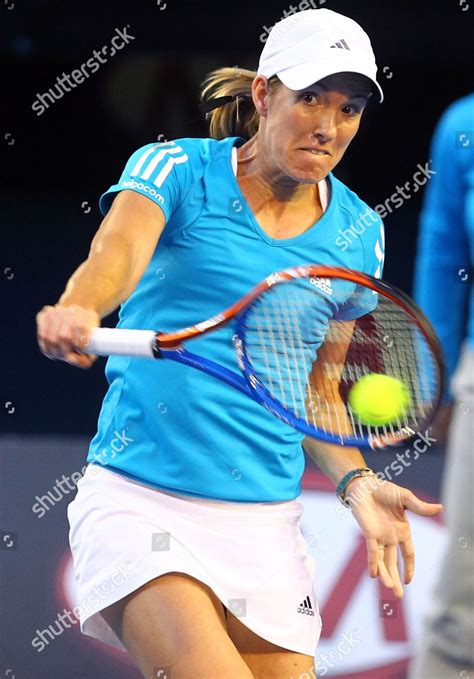 Justine Henin Belgium Returns Serena Williams Editorial Stock Photo