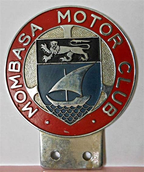 Mombasa Motor Club Badge Car Club Badge Car Badges African Safari