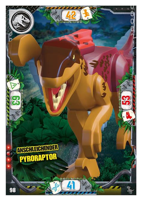 Nummer I Anschleichender Pyroraptor I Lego Jurassic World Tcg