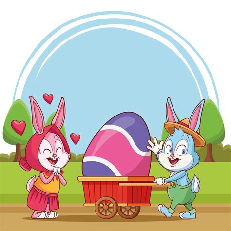 Happy Easter Cartoon 656215 Vector Art At Vecteezy