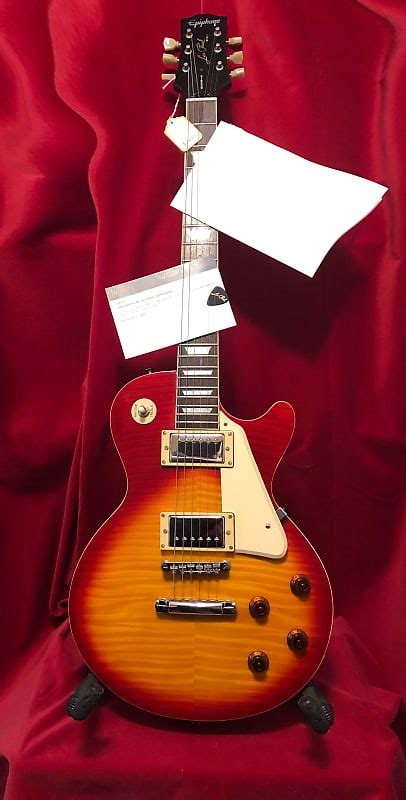 1988 Epiphone Les Paul Custom Sunburst Actually Owned By Les Reverb