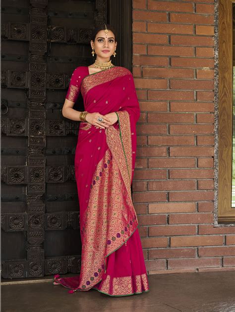 Women S Pink Soft Silk Saree Dvz New Saree Design