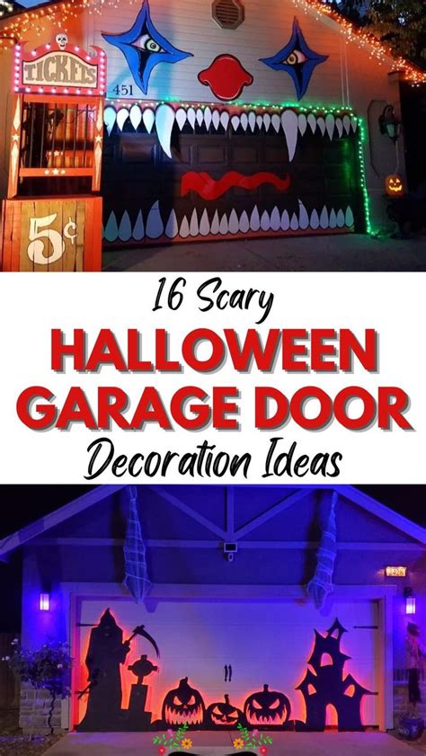 DIY Halloween Garage Door Decorations