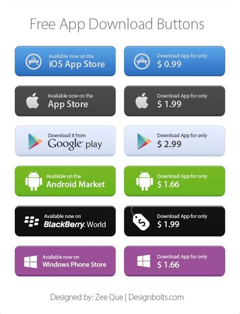 app store market  buttons pngs vector ai file