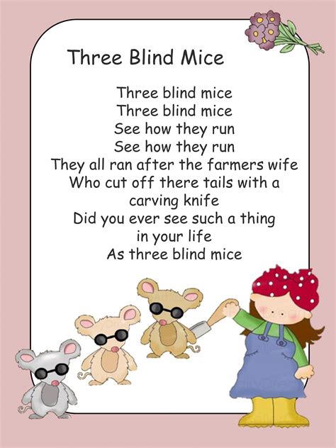 Mash Infants Nursery Rhymes Posters Ppt