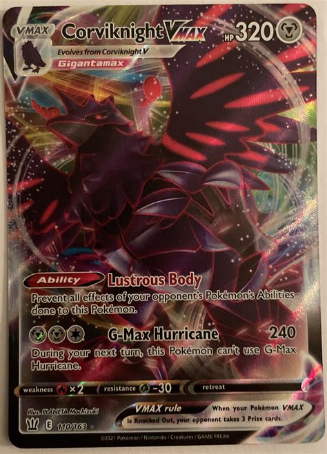 Corviknight Vmax Ultra Rare Battle Styles Pokemon Tcg Near Mint