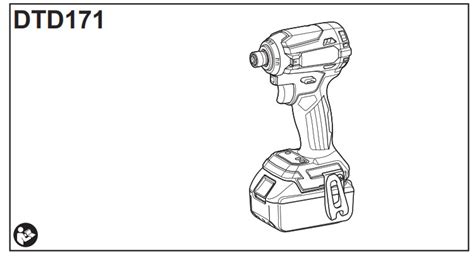 Makita DTD171 Cordless Impact Driver Instruction Manual