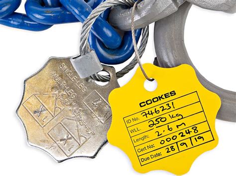 Heavy Duty Chain and Lifting Equipment Tags - Certags AU