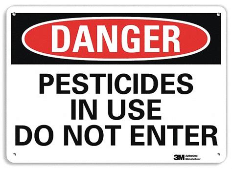 LYLE Danger Sign Sign Format Traditional OSHA Pesticides In Use Do