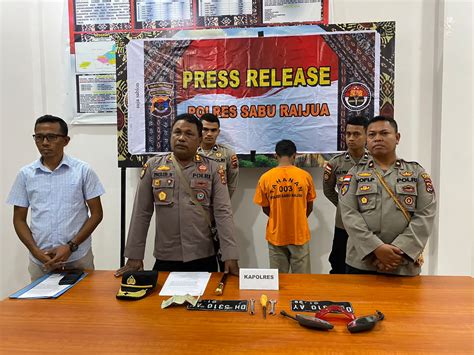 Polisi Berhasil Ungkap Kasus Pencurian Kendaraan Bermotor Di Sabu