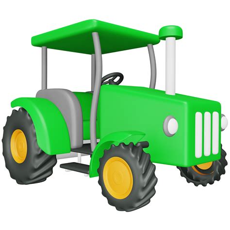 Icono Isométrico De Representación 3d Del Tractor 13363908 Png