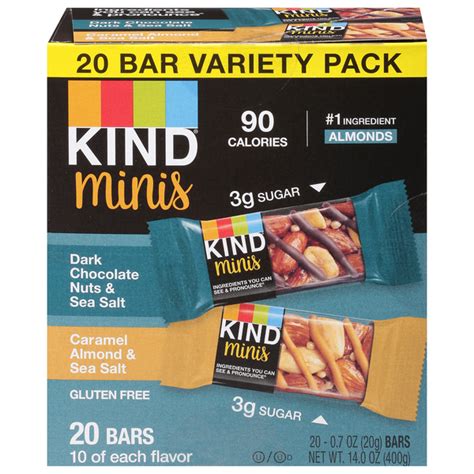 Save On Kind Minis Bars Variety Pack Dark Chocsea Salt And Caramel