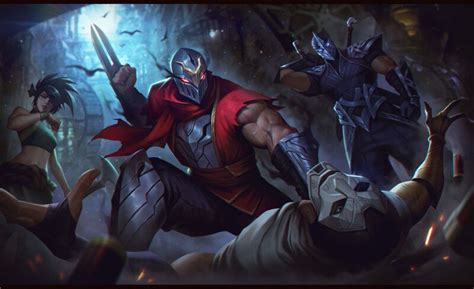 Artstation League Of Legends Fanart——《zed And Khada Jhin》 League Of