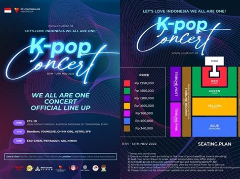 Harga Tiket We All Are One K Pop Concert Di Jakarta Mulai Dari Rp 340 Ribu