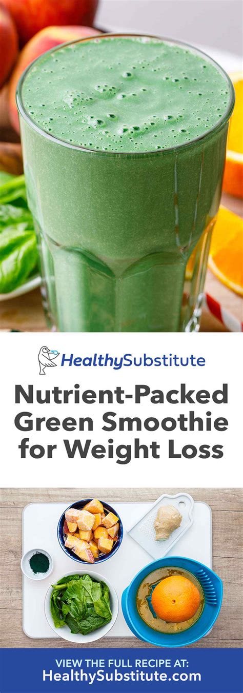Nutrient-Packed Green Smoothie for Weight Loss (Metabolism-Booster